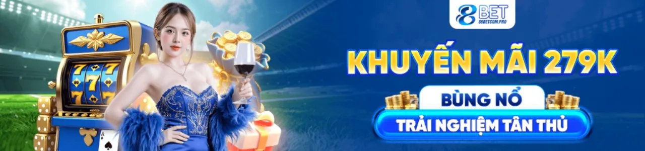 Sân vận động bóng đá lớn với đồ họa hiện đại trên nền đỏ